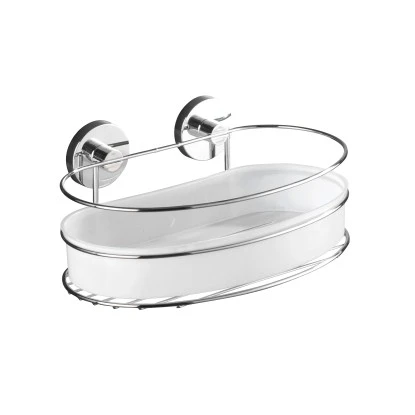 Wenko Vacuum-Loc Wandablage Milazzo Chrom-Weiß