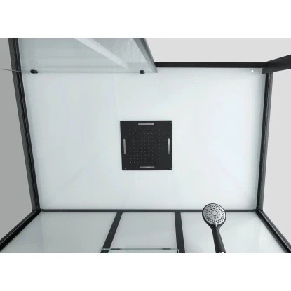 Sanotechnik Komplettduschkabine Sky 3 CL75 Schwarz