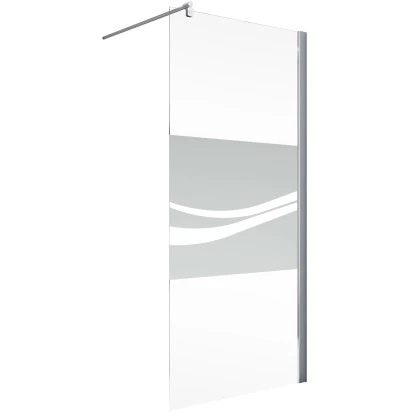 Schulte Duschwand Walk In Alexa Style 2.0 Chromoptik Dekor Liane 100 cm