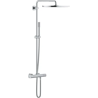 Grohe Duschsystem Rainshower 400 mit Chrom Thermostatbatterie
