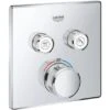 Grohe Thermostat Grohtherm SmartControl Mit 2 Absperrventilen Chrom Eckig