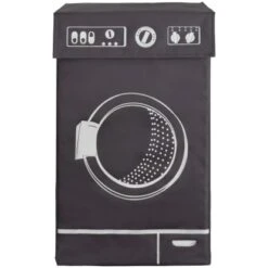 Wenko Wäschesammler Lavo Dunkelgrau 77 L