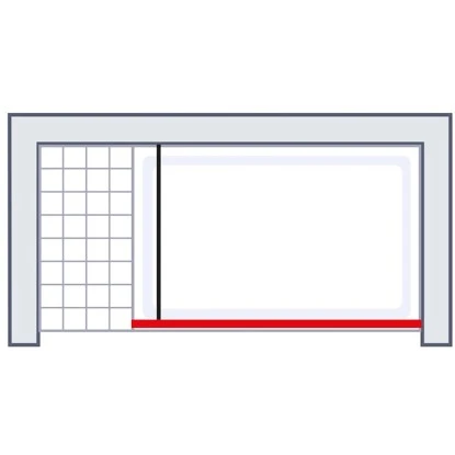 Schulte Duschwand Garant Walk In 90 x 200 cm Chromoptik Glas dezent