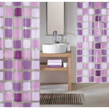 OBI Duschvorhang Mary 180 cm x 200 cm Violett