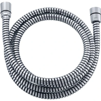 Duschschlauch mit Drehanschluss Schwarz-Chrom 175 cm