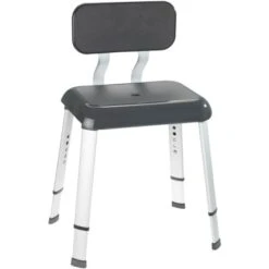 Wenko Duschhocker Mit Rücklehne Secura Premium Anthrazit