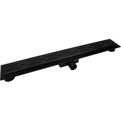 VerosanPro Duschrinne Nakia DR1 Komplettset inkl. Designrost Matt Schwarz 80 cm