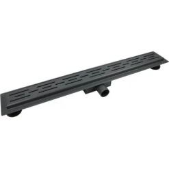 VerosanPro Duschrinne Nakia DR1 Komplettset Designrost Matt Dunkelgrau 80 Cm