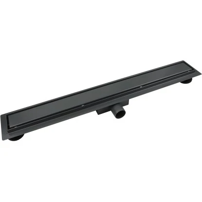 VerosanPro Duschrinne Nakia DR2 Komplettset Designrost Matt Dunkelgrau 70 cm