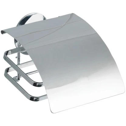 Wenko Turbo-Loc Toilettenpapierhalter Edelstahl Cover