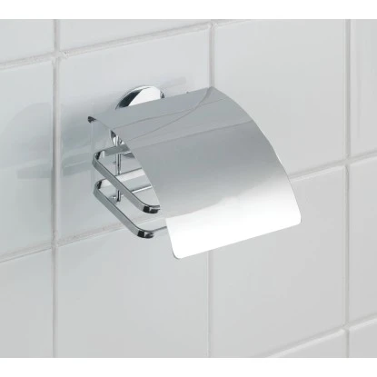 Wenko Turbo-Loc Toilettenpapierhalter Edelstahl Cover