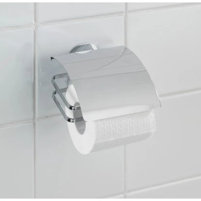 Wenko Turbo-Loc Toilettenpapierhalter Edelstahl Cover