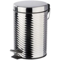 Wenko Treteimer Spiro Edelstahl Glänzend 3 L