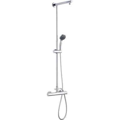 Sanotechnik Brausestangen-Set mit Thermostatmischer Chrom