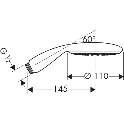 Hansgrohe Handbrause Raindance E 100 Air 1Jet Chrom
