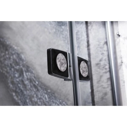 Sanotechnik Falttür Duet Anschlag Rechts 75 cm x 195 cm Klarglas