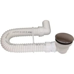 Sanotechnik Siphon Mit Flexiblem Schlauch Für Brausetassen Ø 90 Mm