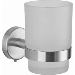 Zahnputzbecher S40 Milchglas Weiß