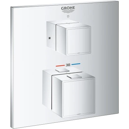 Grohe Thermostat-Brausebatterie Grohtherm Cube Chrom
