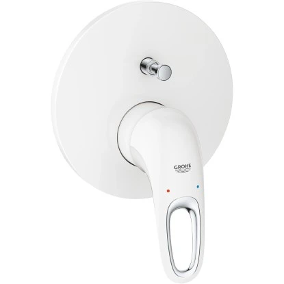 Grohe Einhand-Wannenbatterie Eurostyle Offener Hebel Moon White