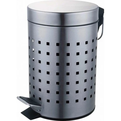 CMI Badtreteimer Edelstahl Matt mit Lochdesign