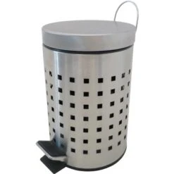 MSV Treteimer Edelstahl Matt 3 L