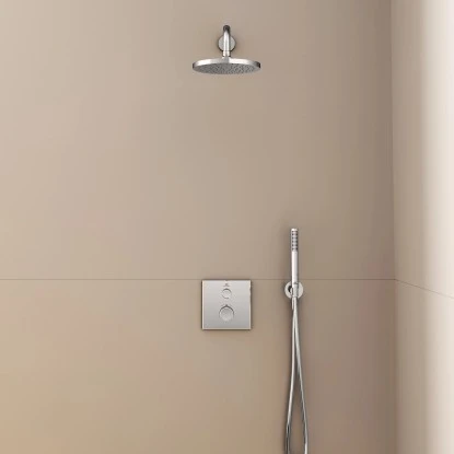 Ideal Standard Brausehalter Idealrain Atelier Chrom Rund für HB + Schlauch