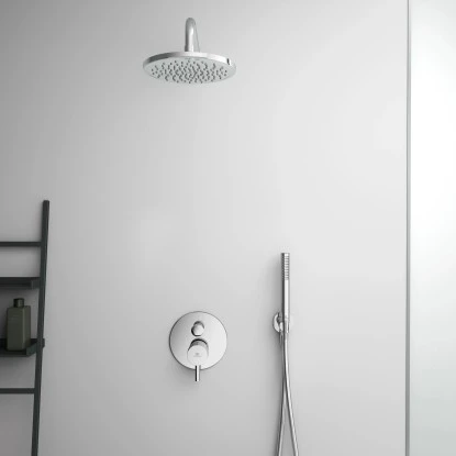 Ideal Standard Brausehalter Idealrain Atelier Chrom Rund für HB + Schlauch