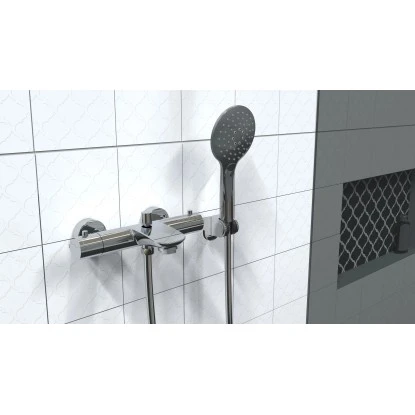 Eisl Thermostat Wannenarmatur mit Hand-Brauseset Claudio Chrom
