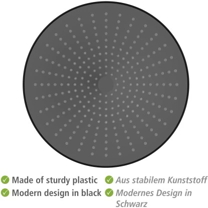 Wenko Regenduschkopf Ultimate Shower Schwarz/Grau Ø 25 cm