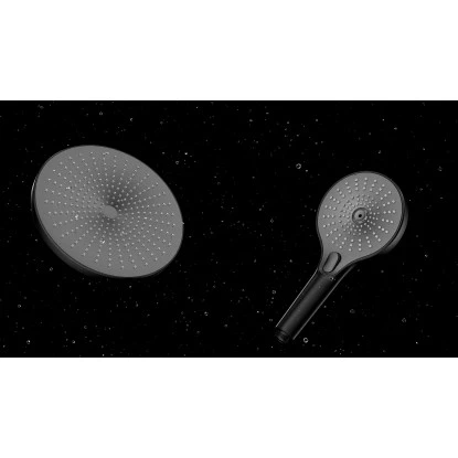 Wenko Regenduschkopf Ultimate Shower Schwarz/Grau Ø 25 cm