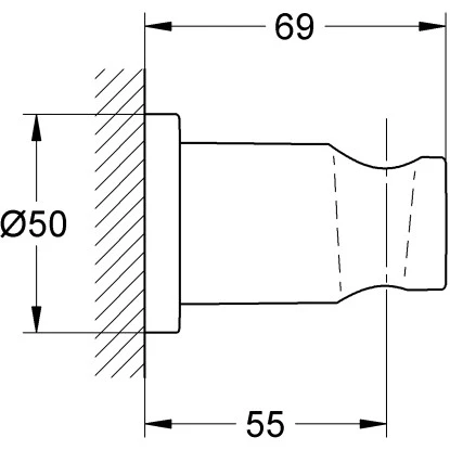 Grohe Handbrausehalter Rainshower Moon White