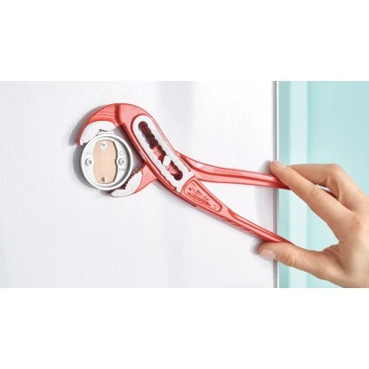 tesa® LOXX Toilettenrollenhalter ohne Deckel, hochglanzverchromt, inkl. Kleber