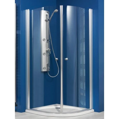 Breuer Runddusche Radius 55 Elana 6 Chrom Klarglas 80 x 80 cm