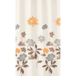 OBI Duschvorhang Alice Taupe 180 Cm X 200 Cm