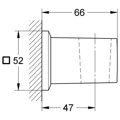 Grohe Handbrausehalter Allure Brilliant fürWandmontagen