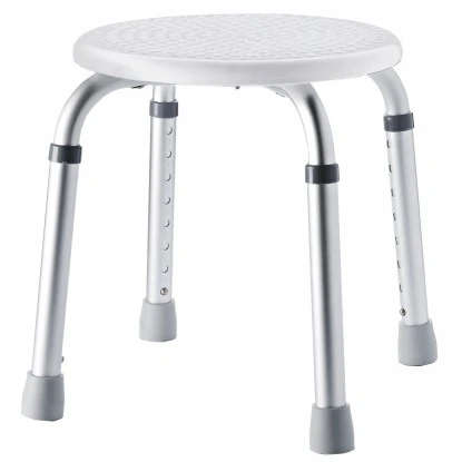 Ridder Duschhocker Weiß rund und höhenverstellbar