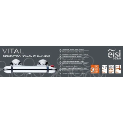 Eisl VITAL Thermostat Duscharmatur Chrom