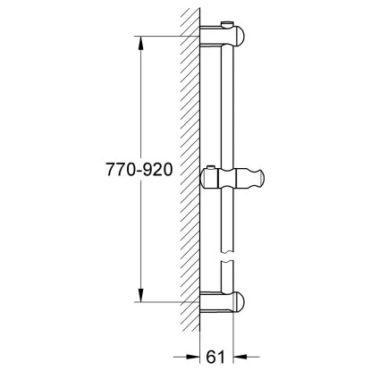 Grohe Brausestange Euphoria 900 mm